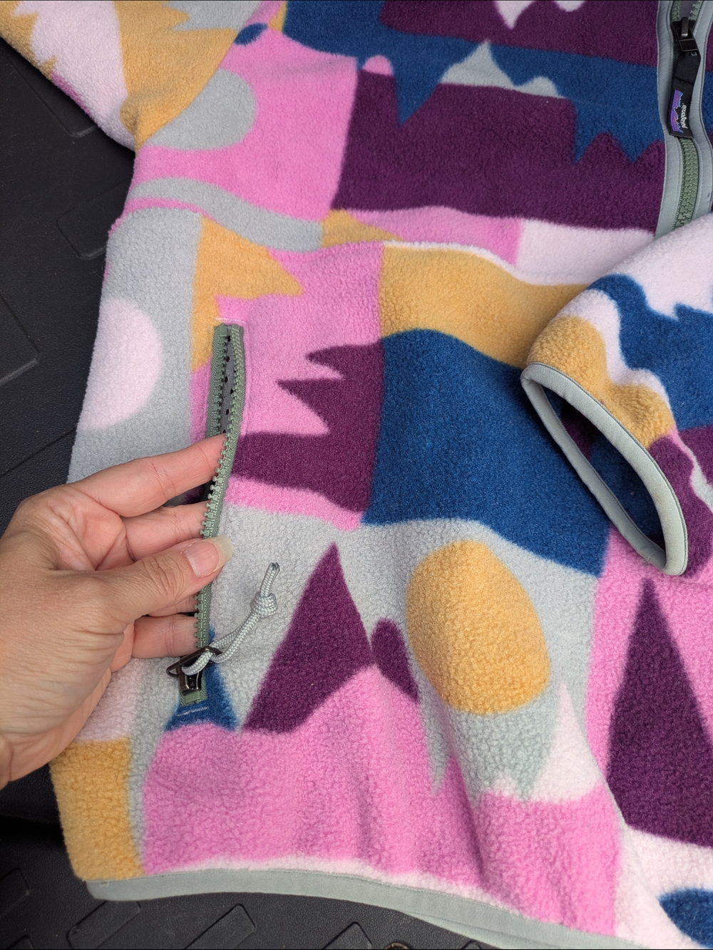 Patagonia Synchilla Half-Zip Fleece Pullover Frontera Marble Sz:M Outdoorsy Cozy - Picture 2 of 10